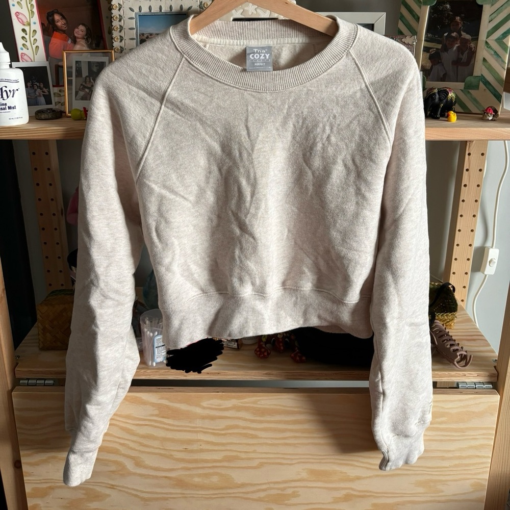 Aritzia TNA cropped Crewneck